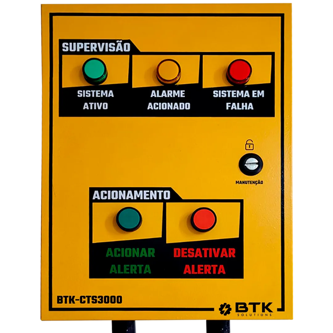 Sirene BTK-CTS3000 instalada em operação real