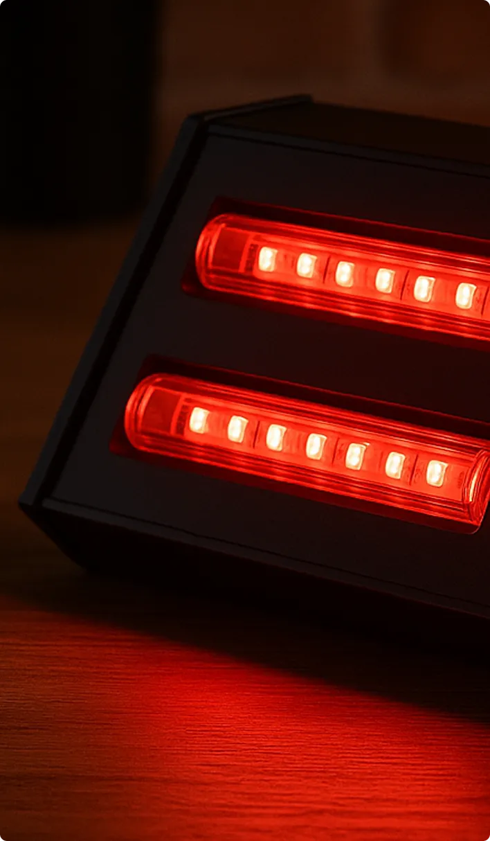 Sinalização visual com tecnologia exclusiva para alerta rápido e confiável