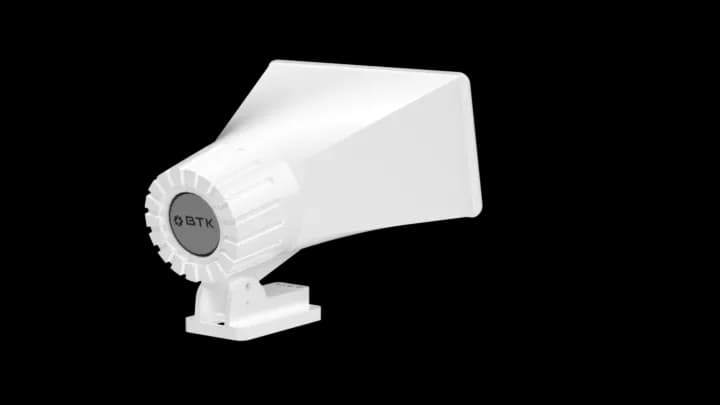 Sirene Industrial  impermeável para área industrial e ambientes ruidosos, com programação de toques