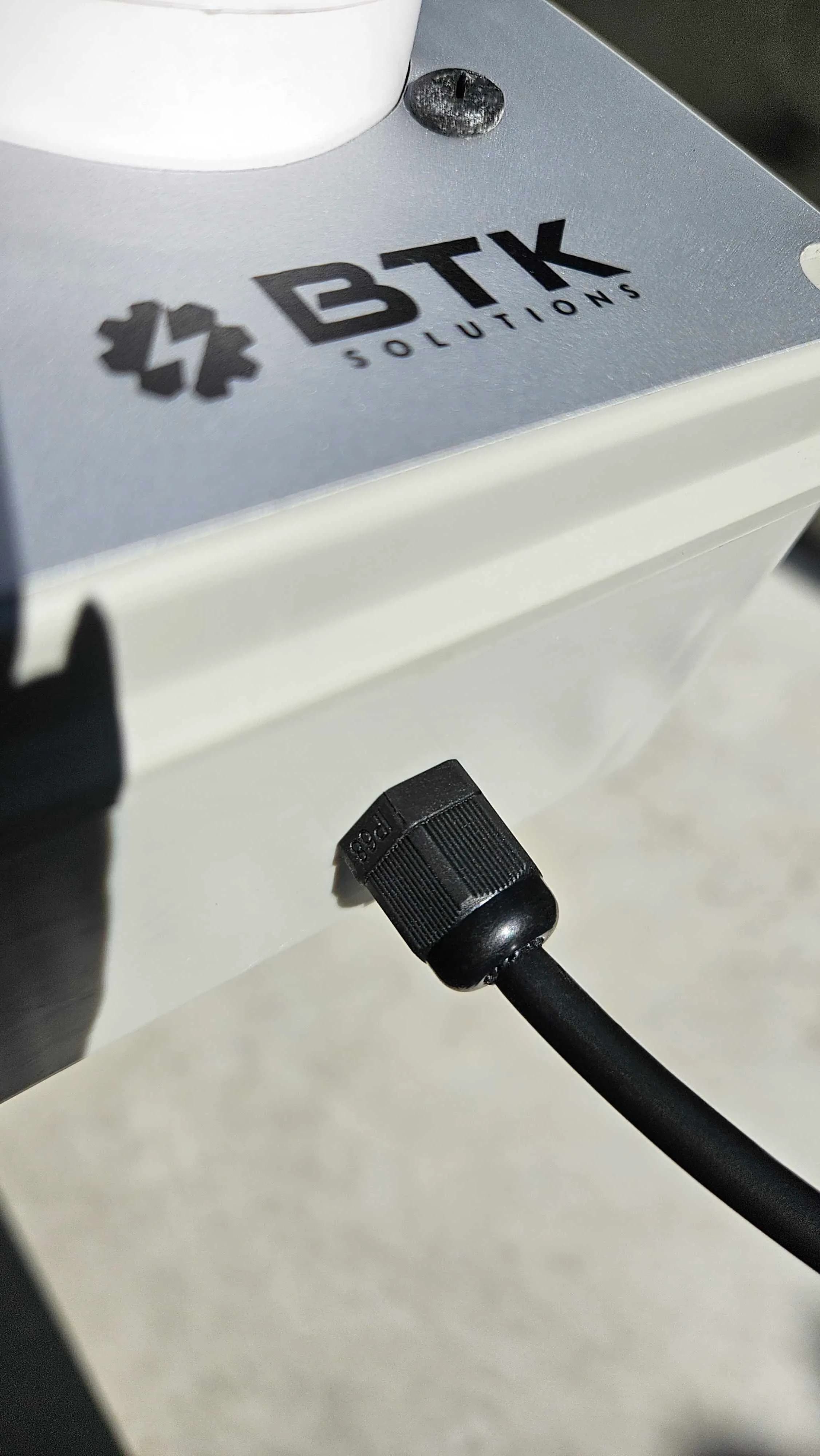 Instalação elétrica do sinalizador audiovisual BTK-SRZ3900