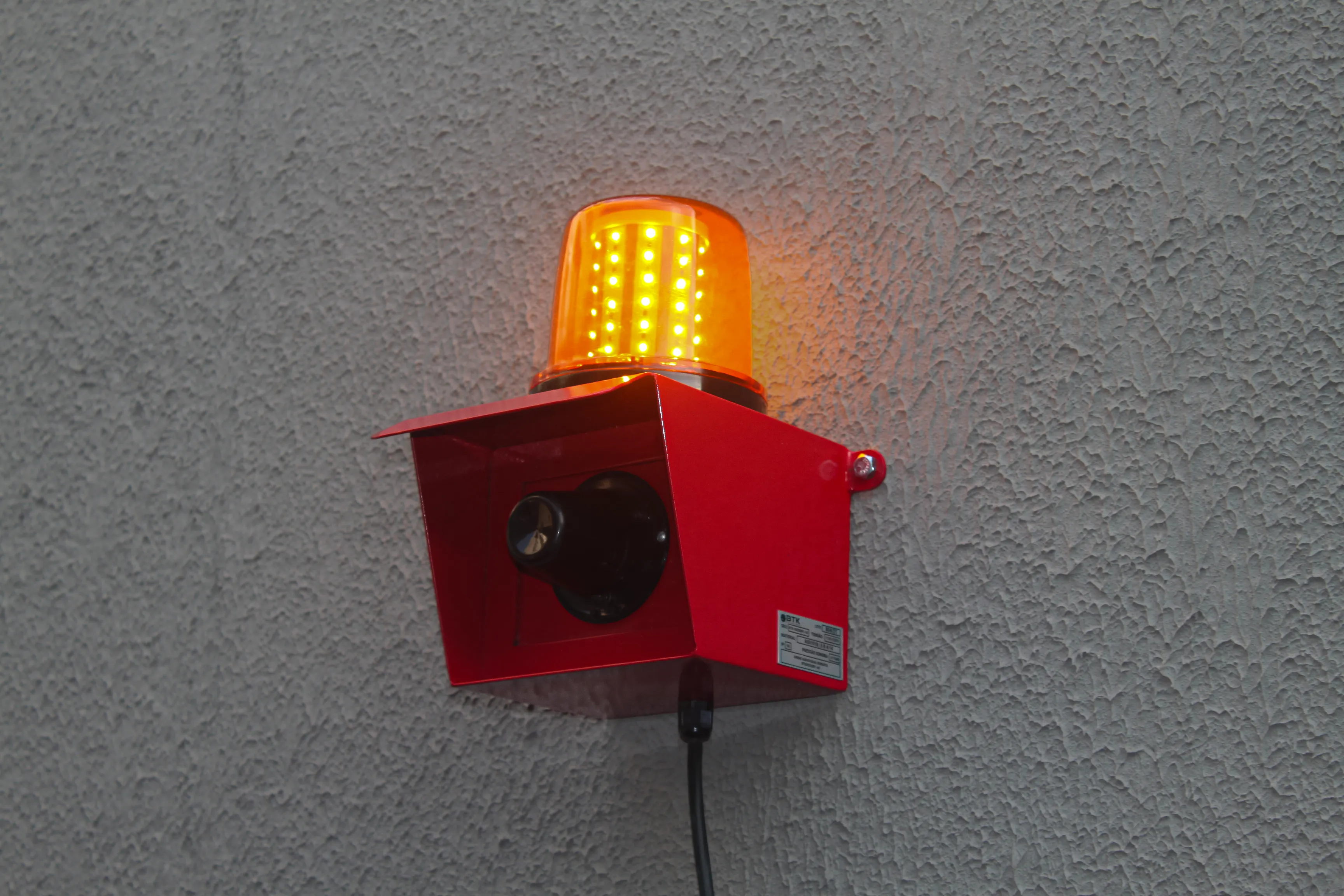 Proteção IP66 frontal do sinalizador de incêndio BTK-SRZGDR1