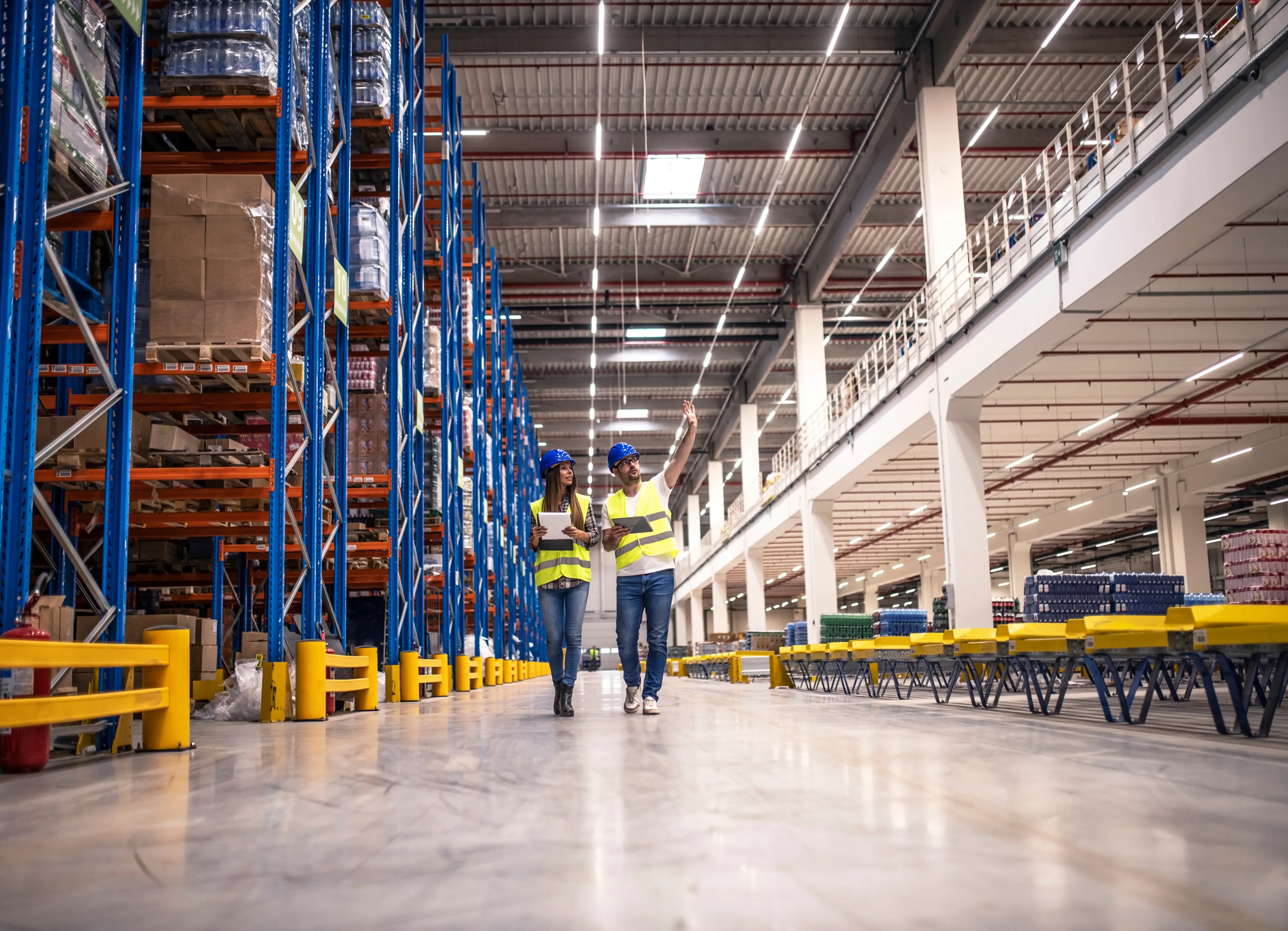 Sinalização audiovisual para galpão logístico, estoque industrial e armazéns e almoxarifado