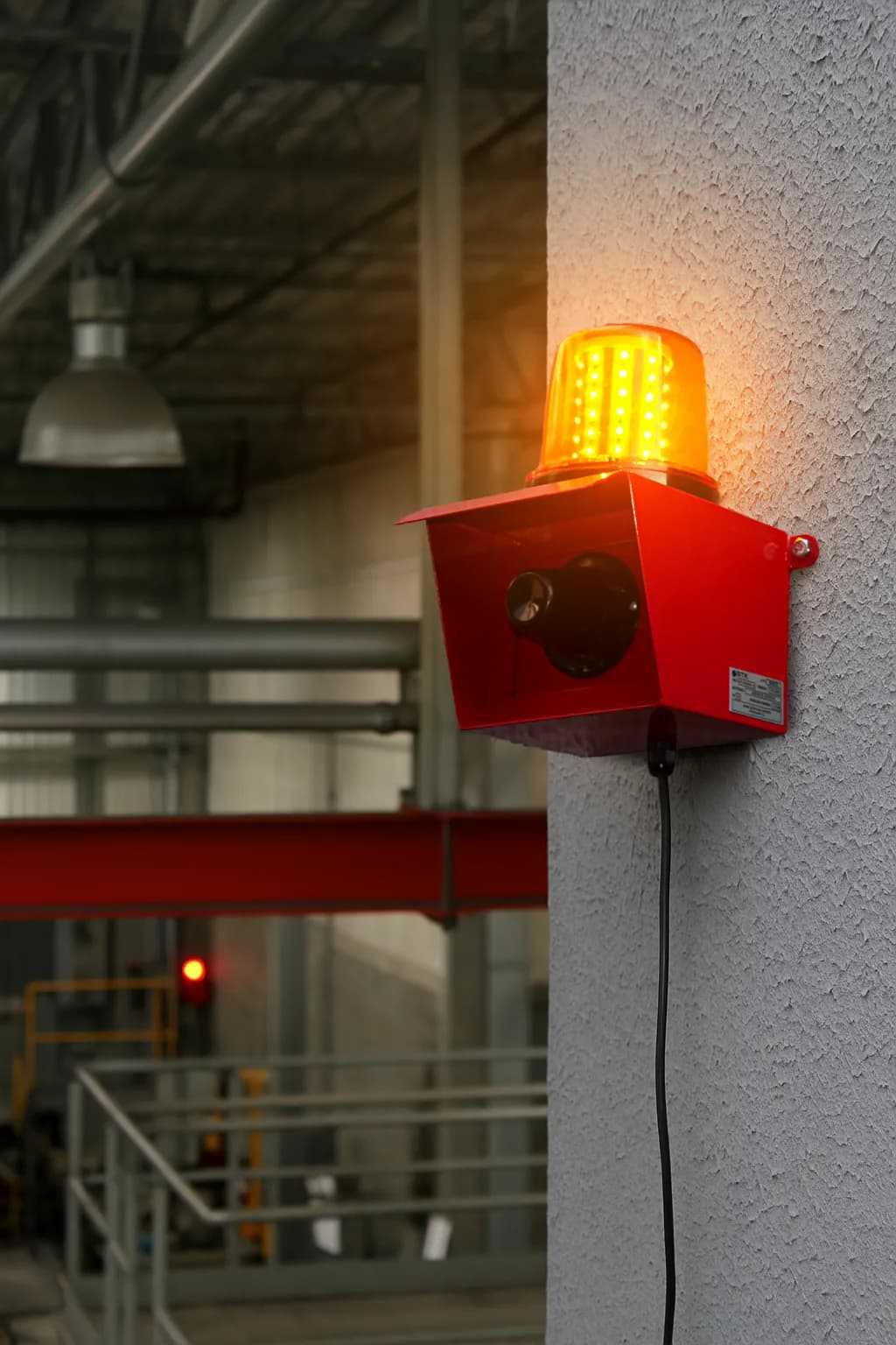 Sinalizador audiovisual para alarme de incêndio